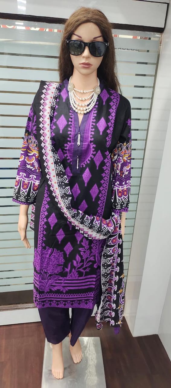 Fariyas Iris Karachi Cotton Casual Wear Printed Ready Made Dress Collection